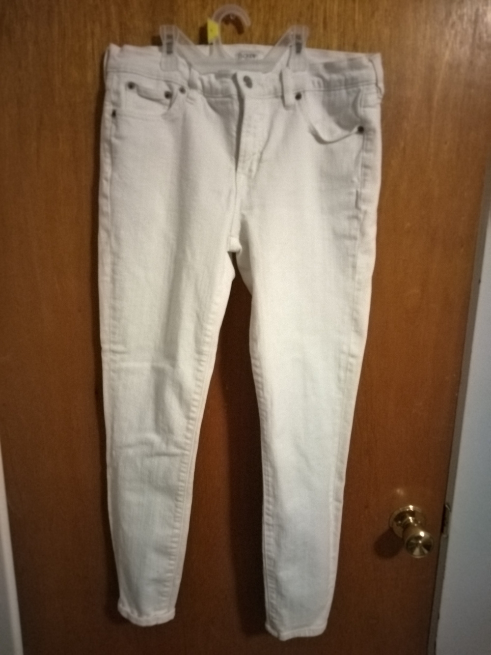 J. Crew Women's White Skinny Jeans